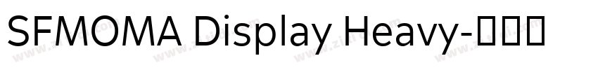SFMOMA Display Heavy字体转换